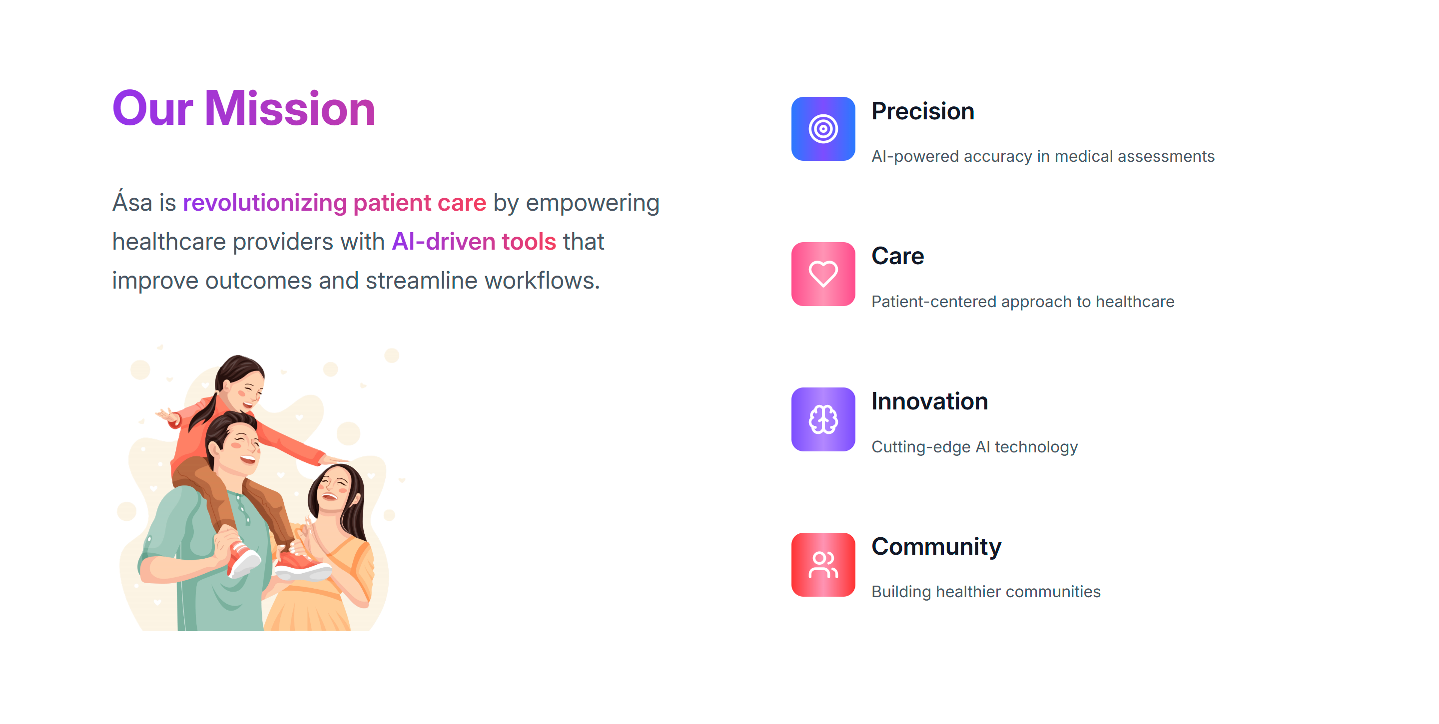 Company mission statement and core values presentation