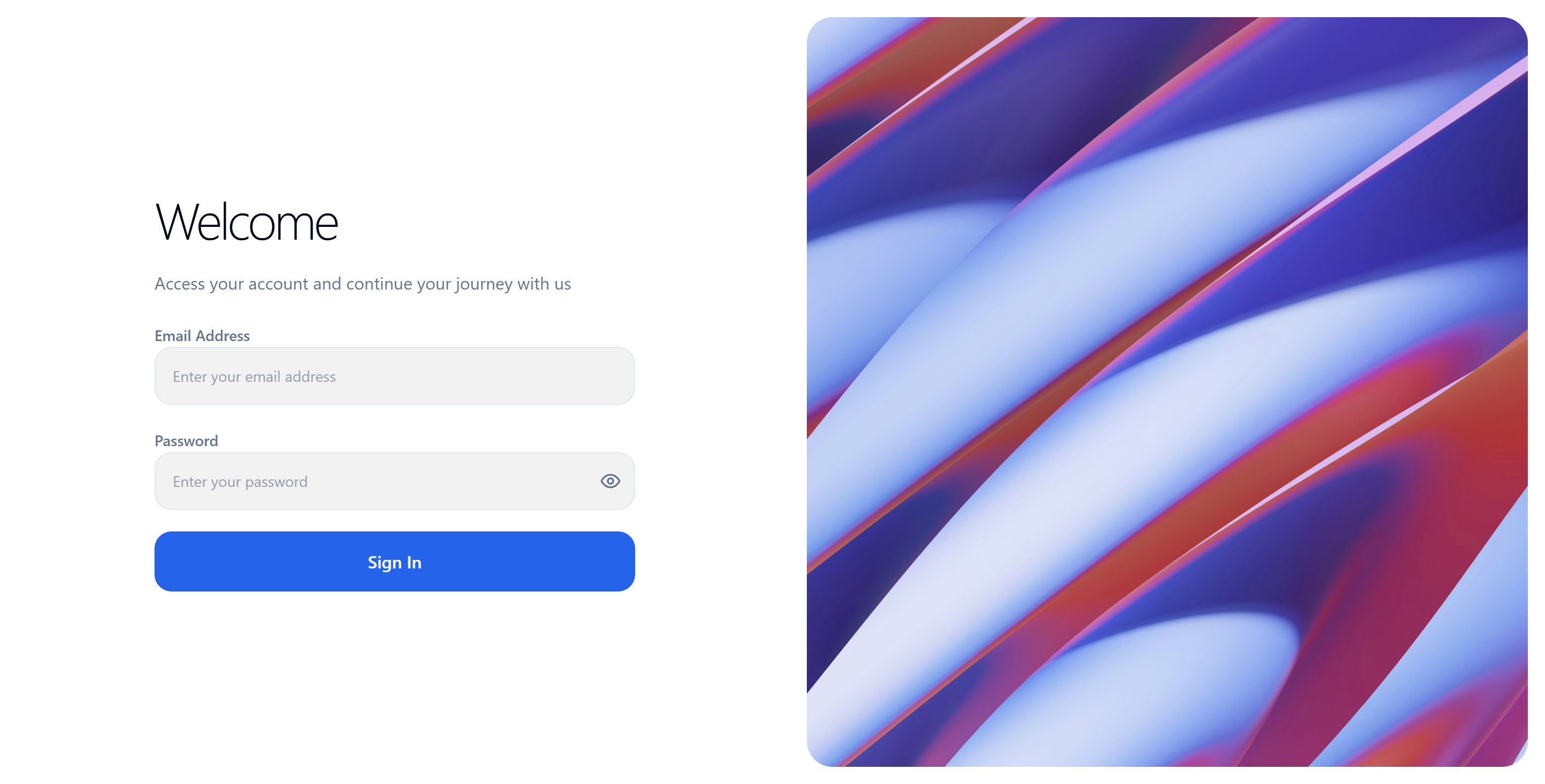 Secure admin CMS login screen for content management